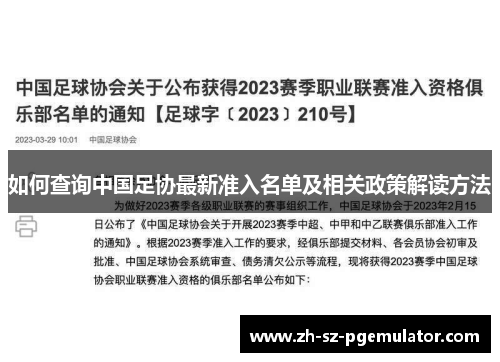 如何查询中国足协最新准入名单及相关政策解读方法